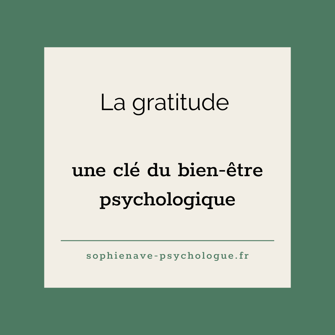 La gratitude pour un meilleur bien-être psychologique et une meilleure santé mentale