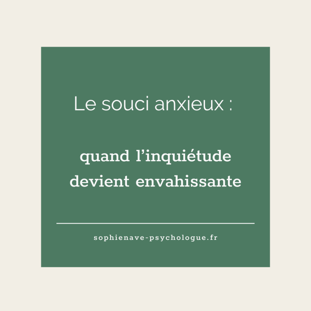 Personne pensive observant ses pensées, symbole du souci anxieux et de l’inquiétude excessive.